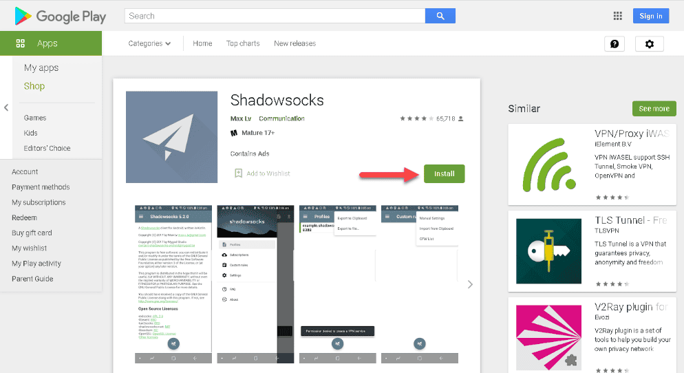 آموزش استفاده از Shadowsocks Android - Surftunnels